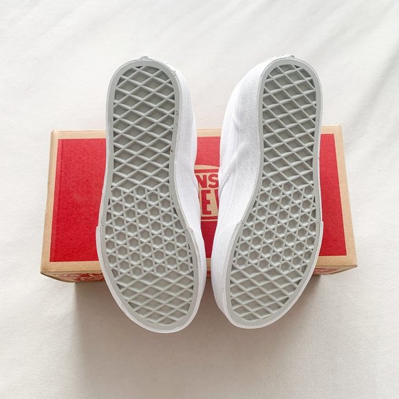 SOLD. Vans White Classic Slip On Shoes - Picture 3 of 4